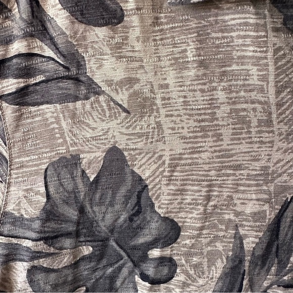 Havana Jack's Cafe Button Down Shirt Men's M Hawaiian Palm Trees Silk beige - Picture 4 of 10